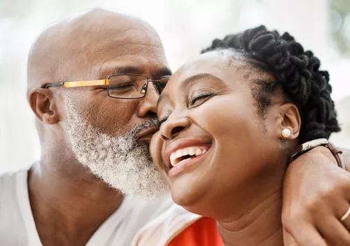 Smiling couple